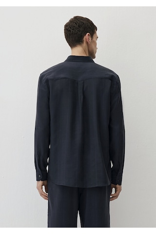 Mavi - Lacivert Tencel Gömlek 0211622-83884 Lacivert