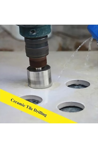 Moveevo 15 Adet El Delik Açıcı Elmas Matkap Ucu: Mermer, Granit, Seramik Çini İçin Hızlı Ve Temiz Kesim