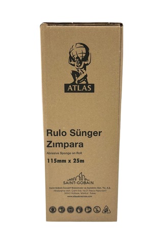 Norton Atlas Sünger Zımpara 115mm X 25m Yüksek Performanslı Zımpara Rulosu