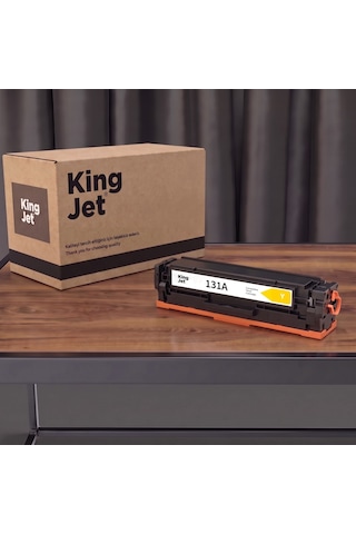 Kingjet Hp Uyumlu Cf212a Sarı Standart Kapasiteli Tekli Çipli Uyumlu Toner Laserjet Pro 200 Color M251nw