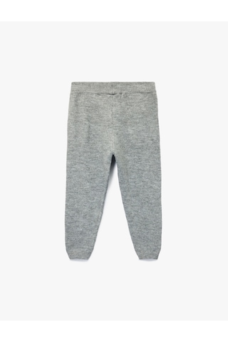 Koton Beli Bağcıklı Basic Triko Pantolon Gri 6wmb90006tt Gri