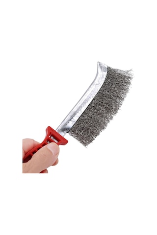 Plastik Saplı Tel Fırça/mangal Izgara Temizleme Fırçası/pas Sökme Fırçası/hobi Tel Fırça