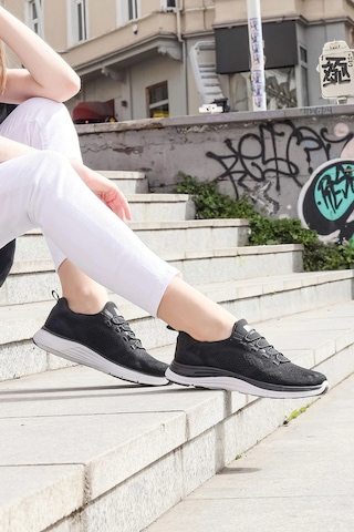 Jump 29920 Garson Spor Ayakkabı Yaz 25 Siyah Beyaz Siyah - Beyaz