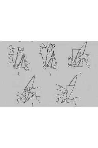 2 Adet Kredi Kartı Şeklinde Bıçak Renkli