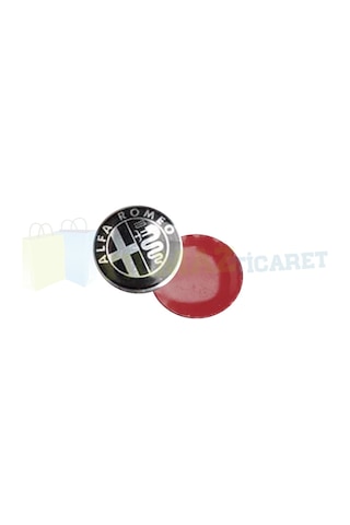 Alfa Romeo Kumanda Anahtarlık Logo Amblem Metal 3M 1 Adet 14 Mm