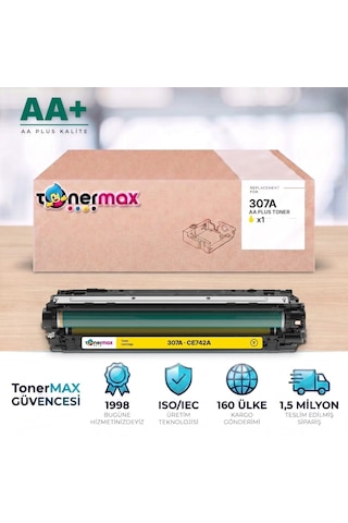 Hp 307a Ce742a Sarı Uyumlu Toner Aa Plus / Color Laserjet Cp5225 / Cp5225n / Cp5225dn