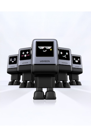 Ugreen Nexode Uno 100w Robot Gan Hızlı Şarj Cihazı 3xusb-c, 1xusb-a, Gri, 45515b