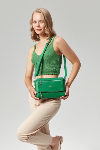 Morpelikan Kadın Dört Bölmeli Clutch Çarpraz Omuz Çantası