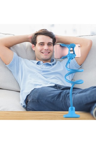 Springsun Evrensel 360 Derece Dönebilir Hafif Ve Taşınabilir Silikonlu Telefon Tutucu, Renk Seçeneği