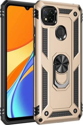 Xiaomi Redmi 9C Kilif Yüzüklü Standli Manyetikli Armor Zirh Kilif 478205544