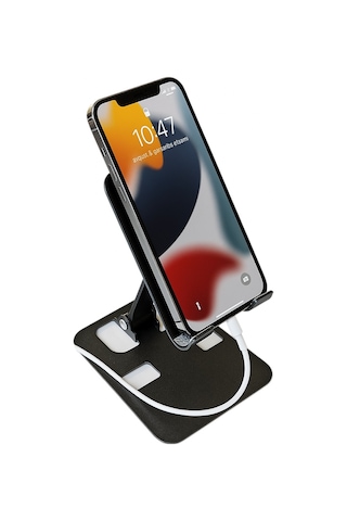 Metal Ayarlanabilir Telefon Tutucu Stand Gri