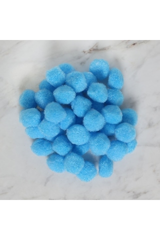 Loren Crafts 2 Cm 100 Adet Mavi Ponpon