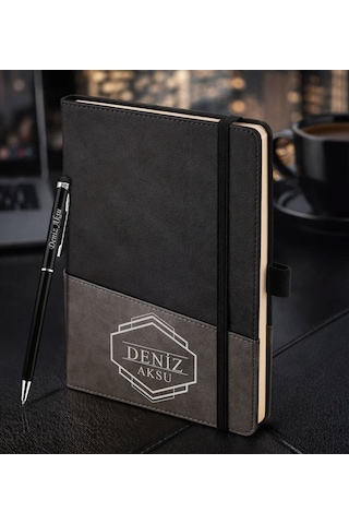 Bk Gift Kişiye Özel Siyah Termo Deri Defter Ve Touchpen Kalem Seti -4, Kurumsal Ve Özel Hediye, Yeni İş Hediyesi Kobitmeyencom35967 Bk Gift