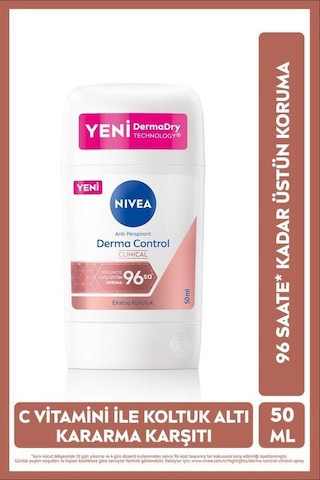 Nivea Clinical Derma Control Kadın Stick Deodorant 50 ML