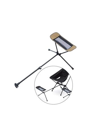 Homyl Katlanır Kamp Sandalyesi Ayak Dayama Aksesuarı Alüminyum Haki