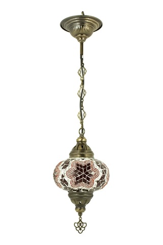 Osmanlı Lambası Set Mozaik Lamba Dekoratif Avize Renkli