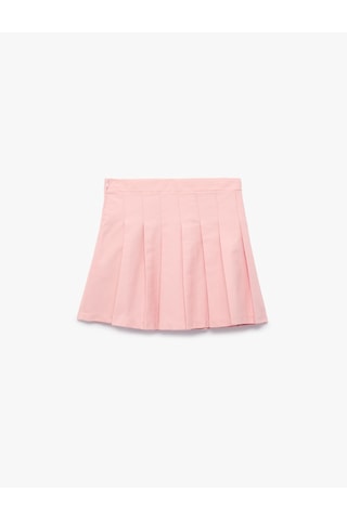 Koton Pamuklu Kalın Pileli Basic Mini Etek Pembe 6skg70007aw Gül