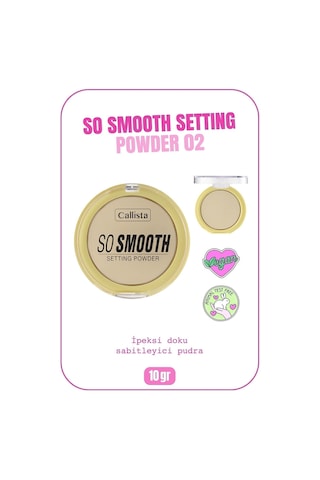 Callista So Smooth Setting Powder Makyaj Sabitleyici Toz Pudra - 02 Going Bananas - Sarı Alt Ton
