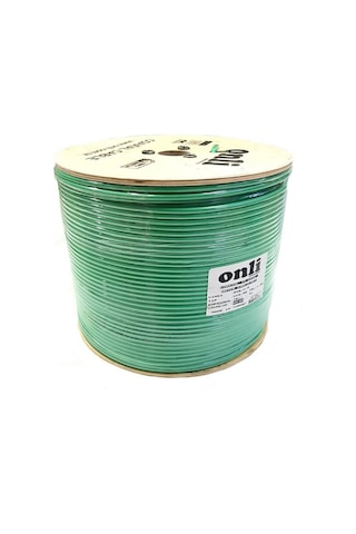 Onli Rg6U6 Yeşil Anten Kablosu 500 Metre 80 Tel