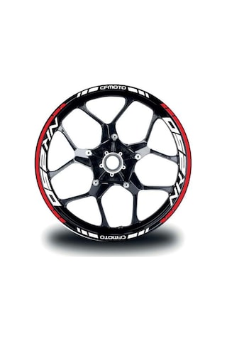 One Vıp Sale Cfmoto Nk250 Jant Sticker İç & Dış Takım Modeli Kırmızı - Beyaz Model:onevip-motorjant1016 Çok Renkli