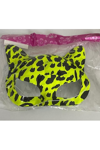 Plastik Kedi Maske 4 Lü