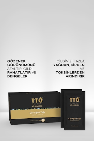 Tto Thermal Çay Ağacı Yağı İçerikli Kil Maskesi 12 x 10 ML