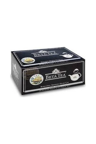 Beta Tea Earl Grey Bergamot Aromalı Siyah Demlik Poşet Çay 2'li 100 x 3.2 G