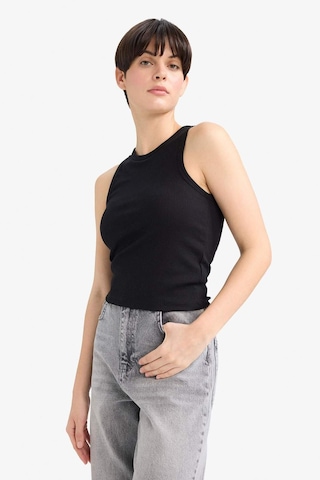 Defacto Slim Fit Dar Kesim Basic Düz Halter Yaka Fitilli Kaşkorse Pedli Atlet G0843ax25aubk81 Siyah