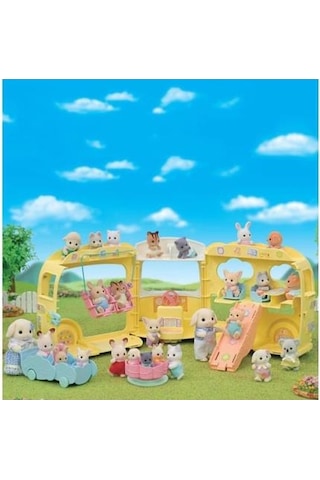Adore Oyuncak Sylvanian Families Gökkuşağı Anaokulu Otobüsü 5744 Hayvanlar