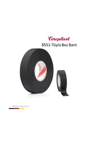 Coroplast Tüylü Bez Bant 19mm X 15 Metre 1 Adet Ref:8551