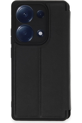 Gld-spt- Newface Xiaomi Redmi Note 13 Pro 4g Kılıf Flip Cover - Siyah