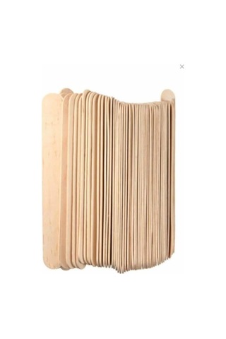 Abeslang Tahta Dil Çubuğu Basacağı Ağda Spatulası 100'lü