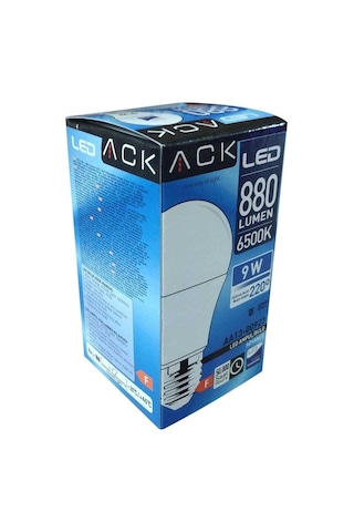 Ack E-27 9w Led Ampul Duylu Beyaz 880 Lümen