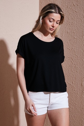 Fashion Friends Bayan Bluz 25y0519k1 Siyah Siyah