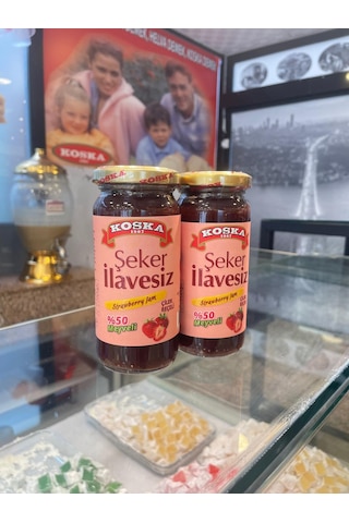 Koska Şeker İlavesiz Çilek Reçeli 270 Gr 1 Adet