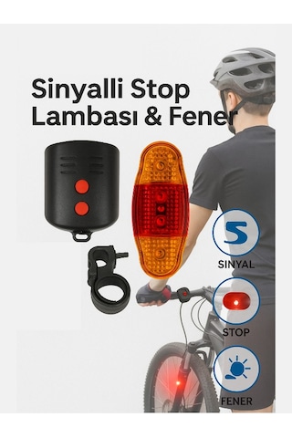Bisiklet Lambası Ve Sirenli Fener 3 Modlu Led Işık