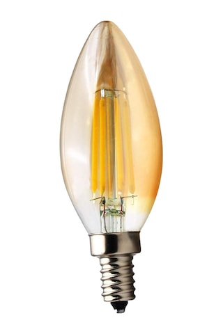 Amber C35 Rustik Led Filament Ampul 4w E14 Gün Işığı Dekoratif
