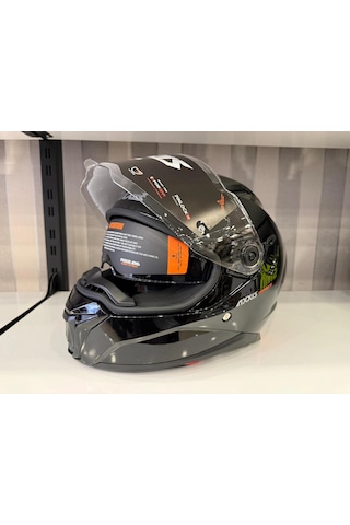 Axxıs Kask Panther Sv Solıd A1 Parlak Sıyah Siyah
