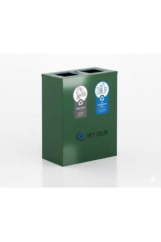 2 Li Sıfır Atık Geri Dönüşüm Ünitesi Gd-707 Metal Atık Ayrıştırma Sistemi Hey Çelik