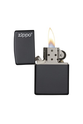 Zippo Çakmak 218Zl Zippo Logolu Klasik Siyah Mat Renk