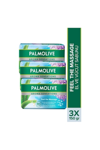 Palmolive Aroma Sensations Feel The Massage Natural Sabun 3 x 150 G