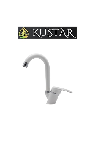 Kustar Cambridge Mix Aç Kapa Banyo Lavabo Bataryası Beyaz