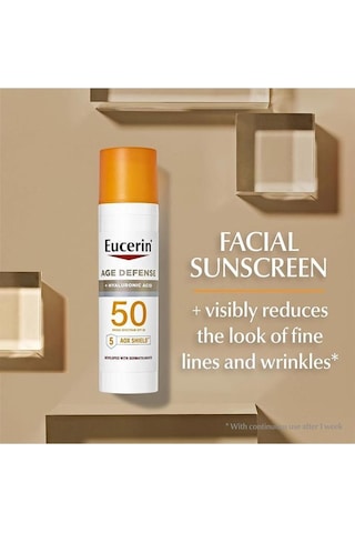 Eucerin Age Defense + Hyaluronic Acid SPF50 Yüz İçin Güneş Koruyucu Losyon 75 ML