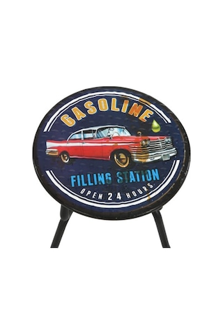 Vitale Gasoline Metal Tabure Ak.Gm0007