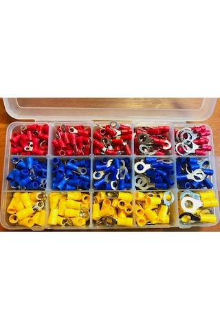 490 Parça Set Maasco Yuvarlak Yarım Izoleli Kablu Ucu 0.5-6 Mm2