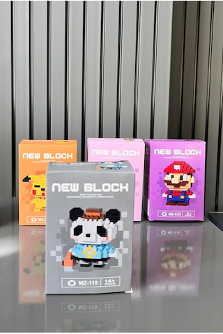 New Block Bricks 3d Puzzle Yapı Blokları Seti - Gezgin Panda