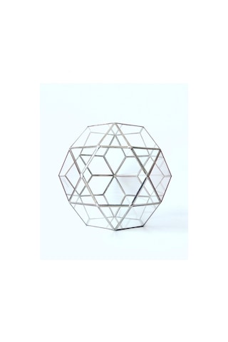 Dekoratif Cam Fanus - Geometrik Cam Fanus - Teraryum Cam Fanus