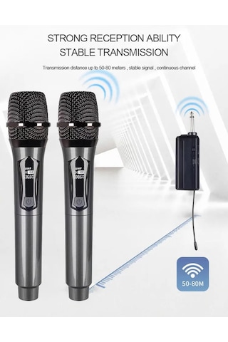 Ultratekno Wn-04 Amfi Hoparlör Ses Sistemi İçin Telsiz Mikrofon