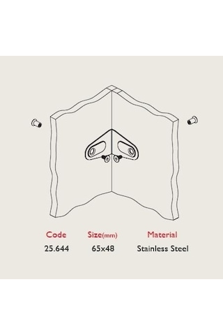 Gürçay Paslanmaz Kabin Mobilya  Bağlantısı L