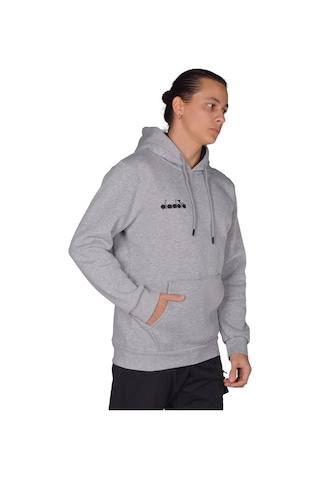 Diadora Bergamo - Erkek Grimelanj Pamuklu Spor Sweatshirt